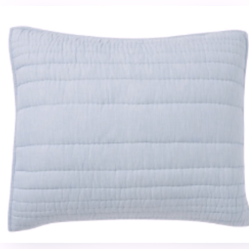 GUC Pottery Barn TENCEL™ Quilted Sham, Standard size, Waterfall color;SET OF TWO